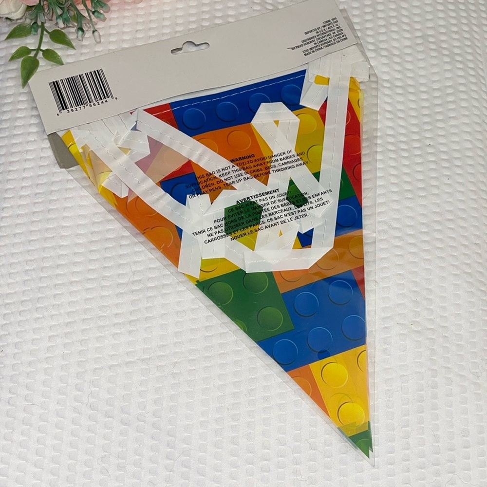 Colorful Block Pattern Flag Banner - Picture 2 of 2